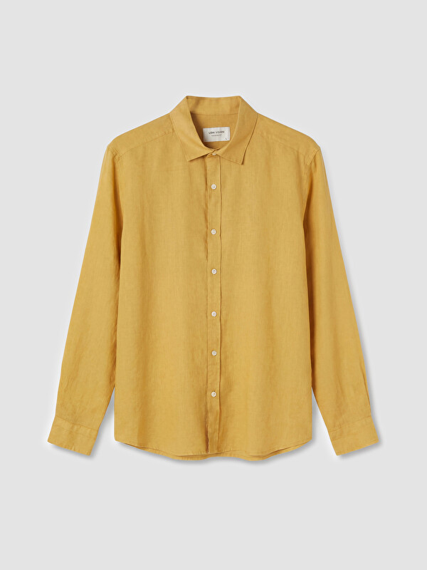 LCW Vision Regular Fit %100 Keten Erkek Gömlek