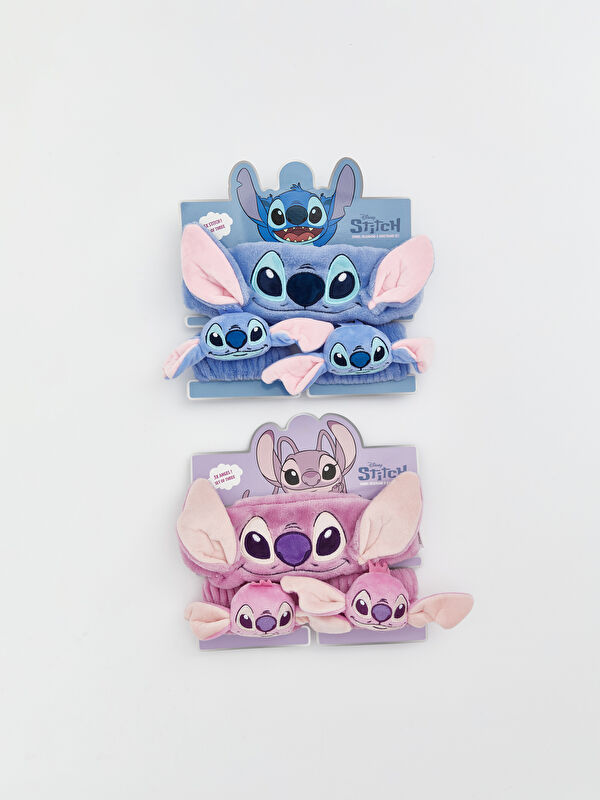 LCW JOY Girls' Lilo & Stitch Towel Headband and Wristband Set