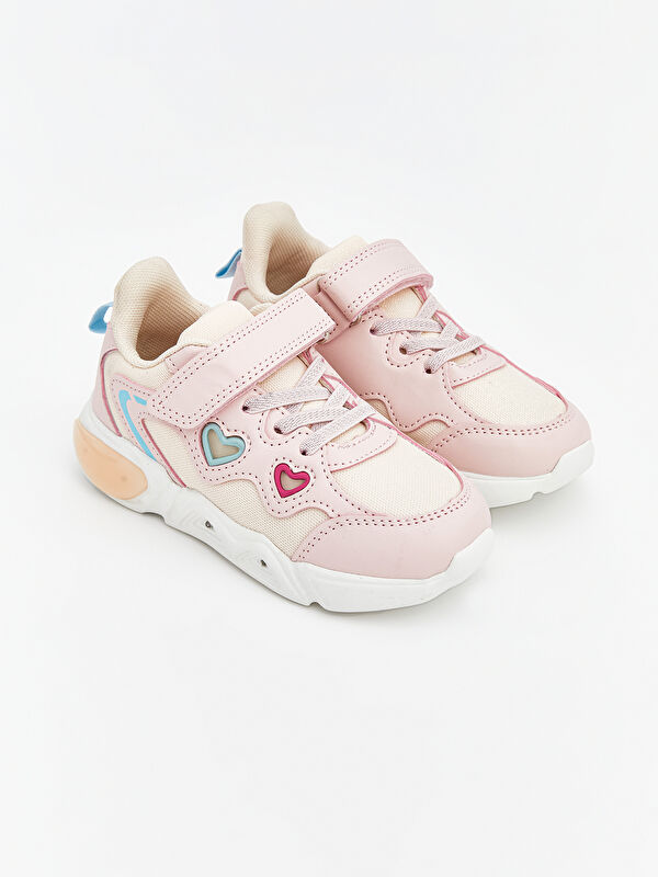 LCW STEPS Heart-Detailed Sneakers for Your Little Darling