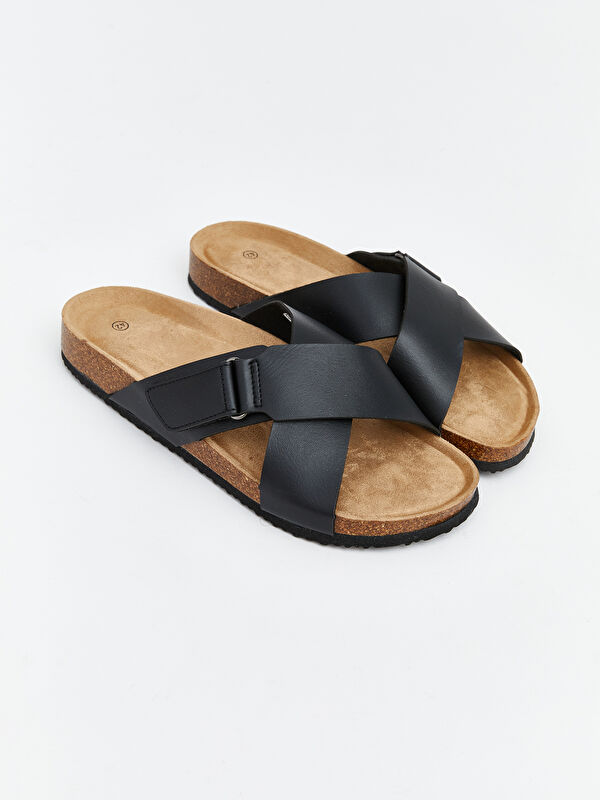 LCW STEPS Man BLACK Sliders