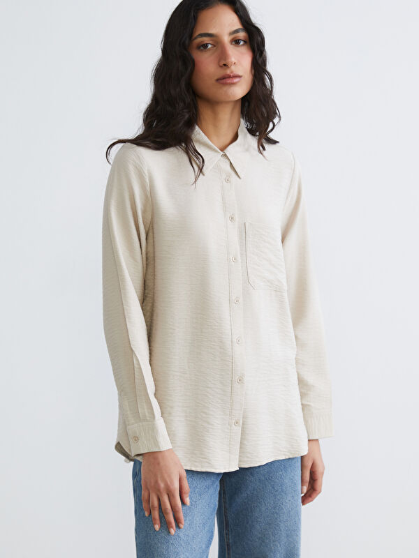 LCW Modest Textured Women's Shirt Tunic
