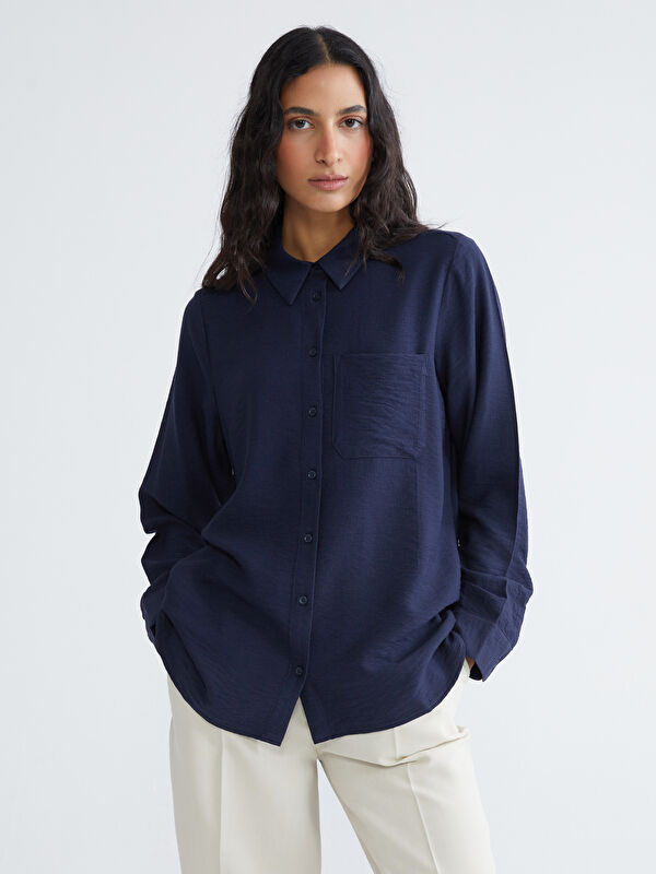 LCW Modest Textured Women's Shirt Tunic