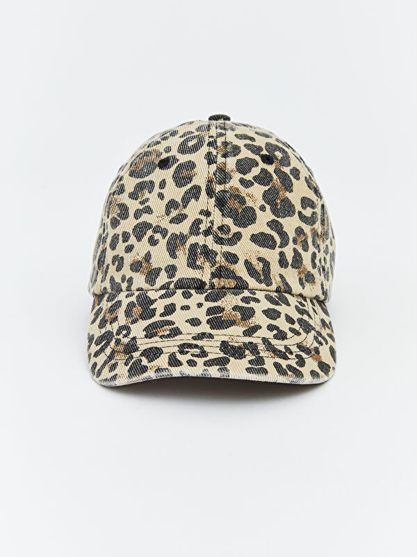 LCW ACCESSORIES Leopar Desenli Kadın Kep Şapka 