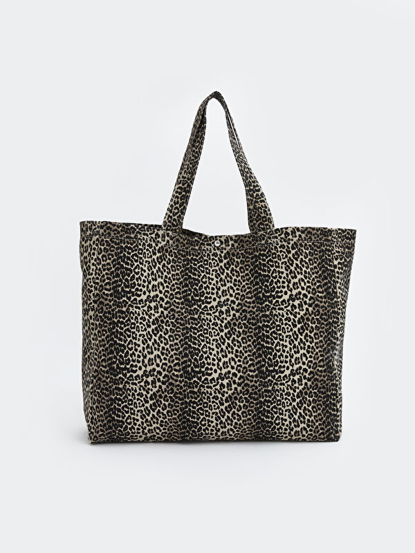 LCW ACCESSORIES Leopard Print Women's Shoulder Bag