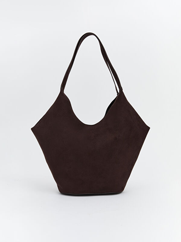 LCW ACCESSORIES Suede-Effect Shoulder Bag