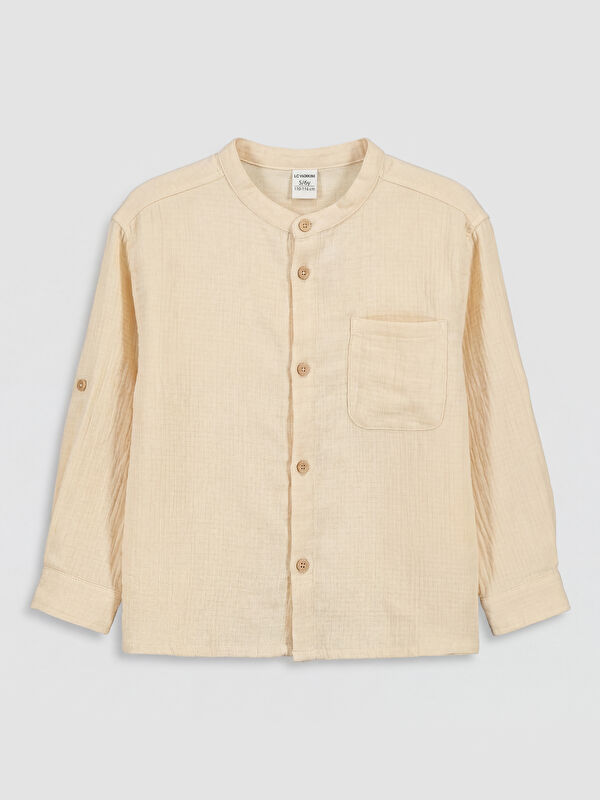 LCW Kids Grandad Collar Boys' Shirt
