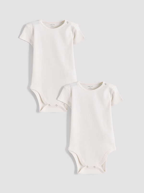 LCW baby بدلة الجسم  أبيض طفل صغير