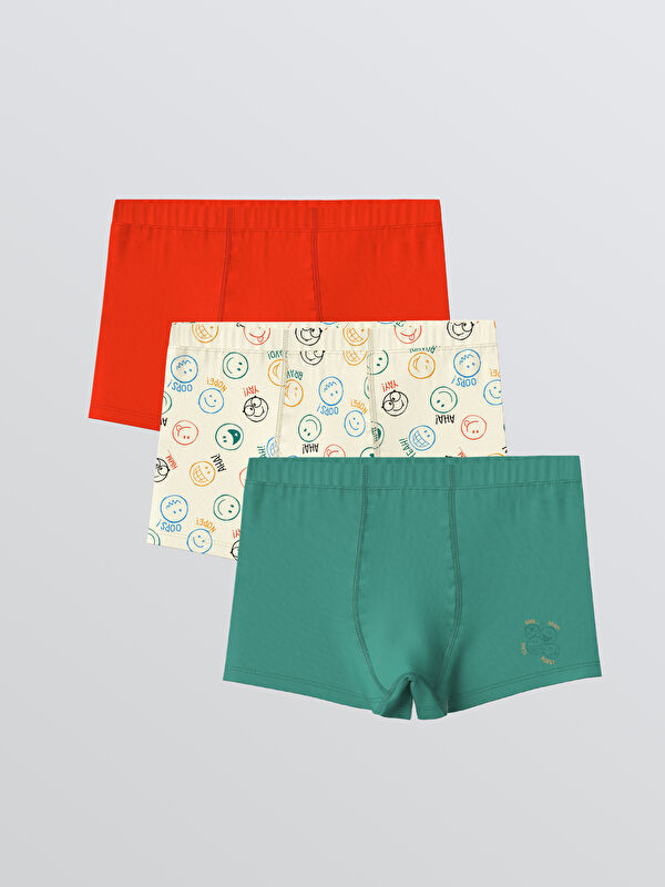 LCW Kids Baskılı Erkek Çocuk Boxer 3'lü