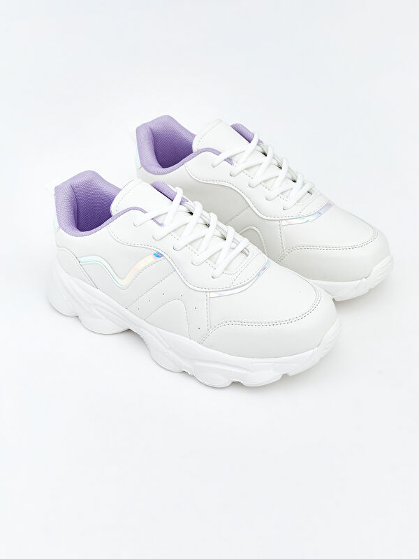 LCW STEPS Lace-Up Sneakers for the Stylish Young Girl