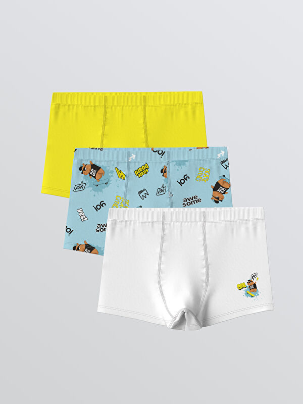 LCW Kids Baskılı Erkek Çocuk Boxer 3'lü