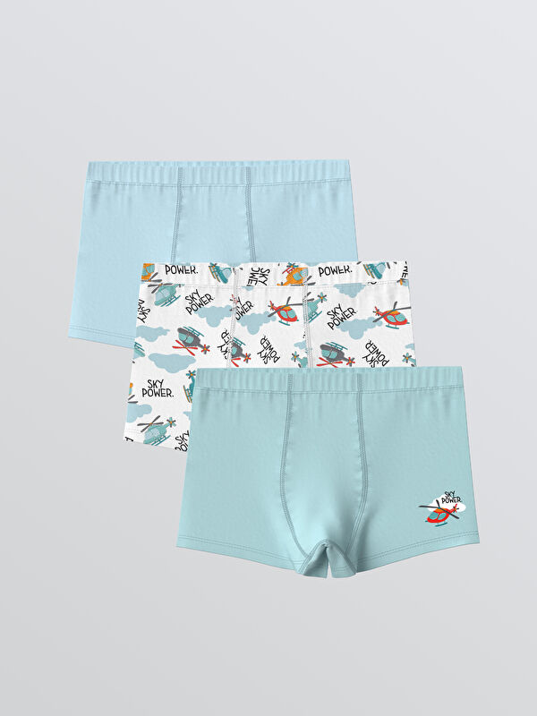 LCW Kids Baskılı Erkek Bebek 3'lü Boxer