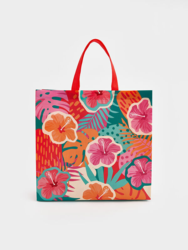 LCW JOY Floral Printed Shopping Bag