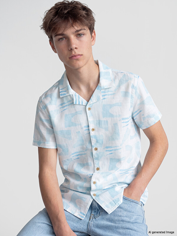 LCW Kids Patterned Boys' Shirt