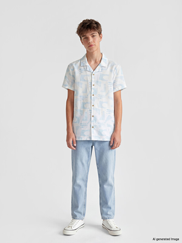 LCW Kids Patterned Boys' Shirt