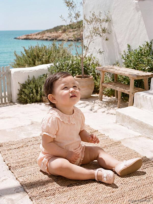 LCW baby Малышки девочки рифленый муслиновый боди и комплект шорт