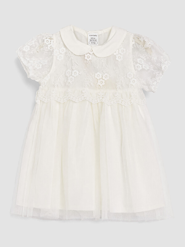 LCW baby Nakışlı Kız Bebek Tütü Elbise