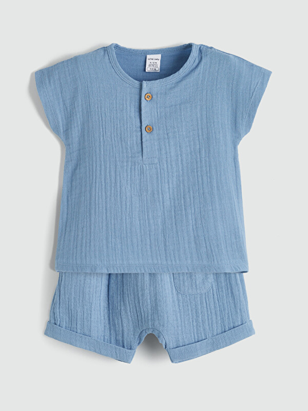 LCW baby Erkek Bebek Müslin Takım