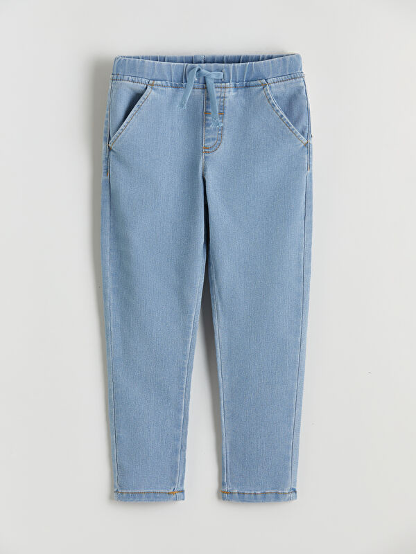 LCW Kids Boys' Jean Trousers with a Drawstring Waist
