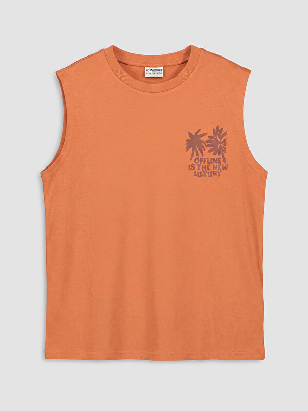 LCW Kids Crew Neck Printed Boys' Tank Top