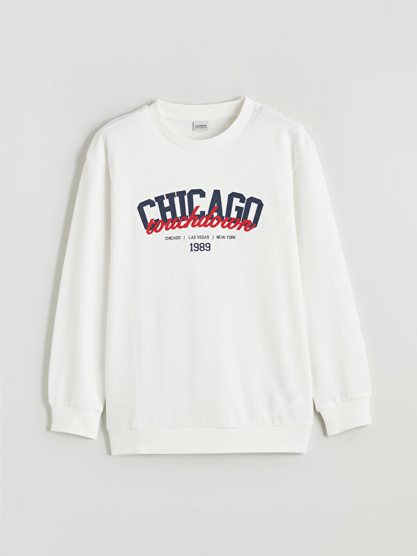LCW Kids Chicago Printed Boys' Sweatshirt