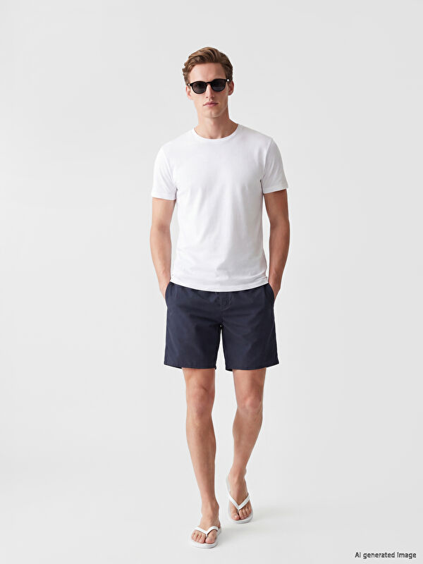 LCW SWIMWEAR Diz Hizası Boy Erkek Deniz Şortu