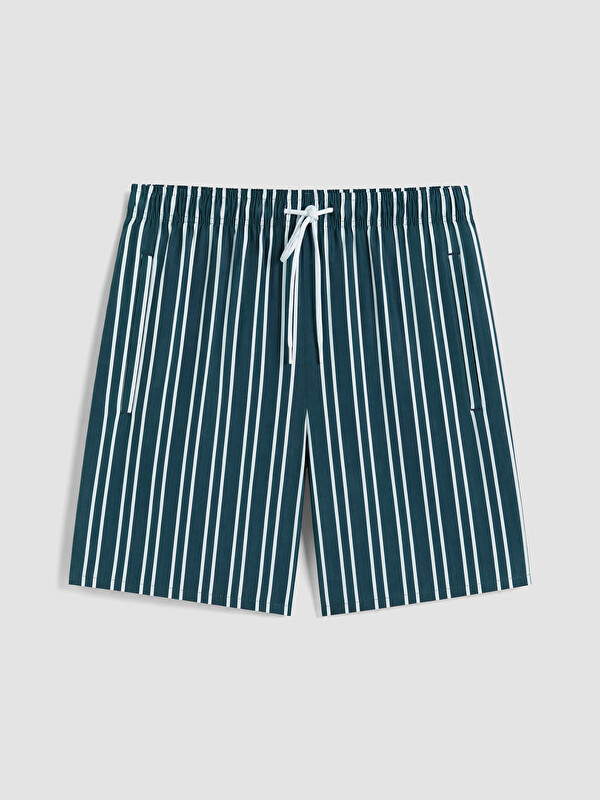 LCW SWIMWEAR Kısa Boy Çizgili Erkek Deniz Şortu