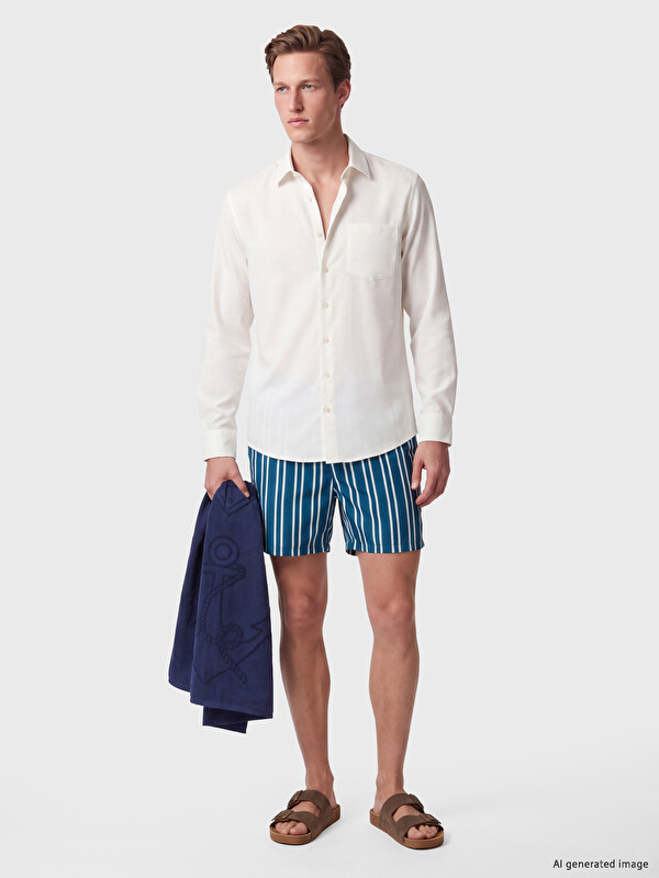 LCW SWIMWEAR Short Striped Men's Swimming Shorts