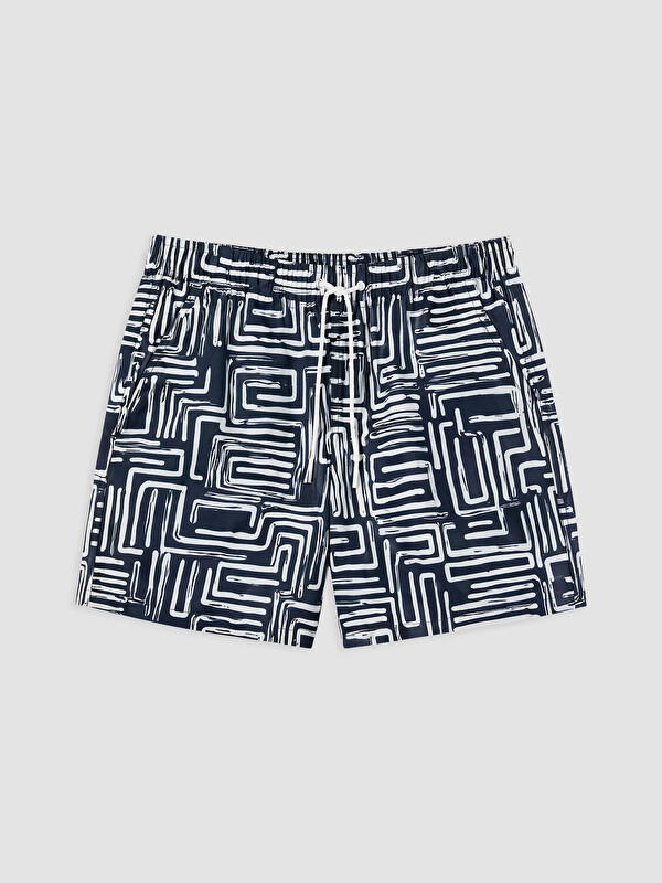 LCW SWIMWEAR Kısa Boy Desenli Erkek Deniz Şortu