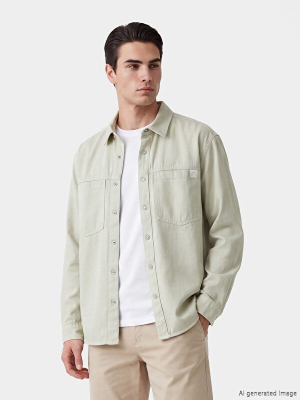 LCW Jeans Loose Fit Men's Jean Shirt
