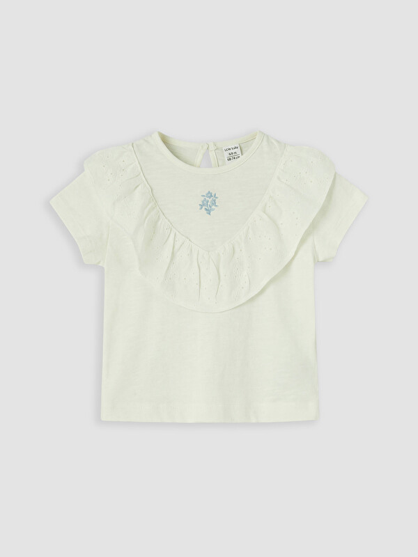 LCW baby Çiçekli Kız Bebek Bluz