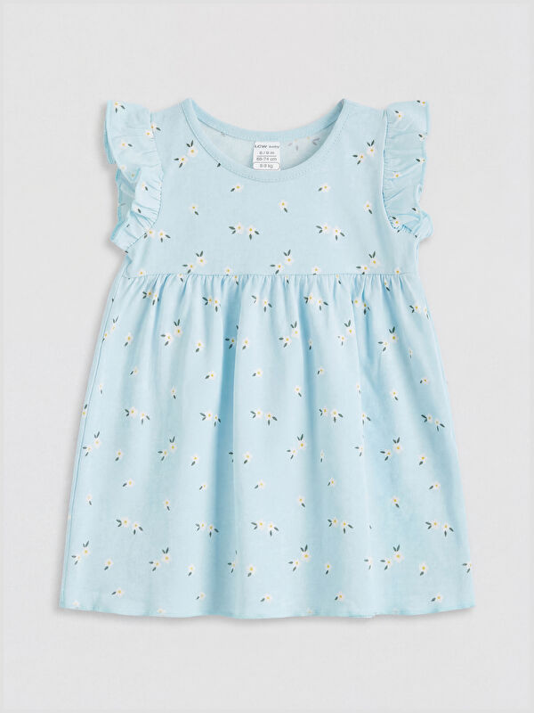 LCW baby Çiçekli Kız Bebek Elbise