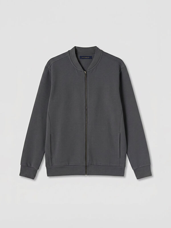 SOUTHBLUE Standart Kalıp Erkek Fermuarlı Sweatshirt