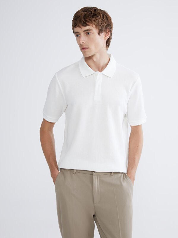 SOUTHBLUE Polo Yaka Erkek Dokulu Tişört