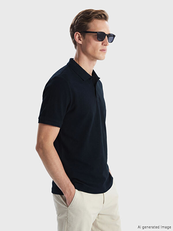 SOUTHBLUE Polo Yaka Erkek Dokulu Tişört