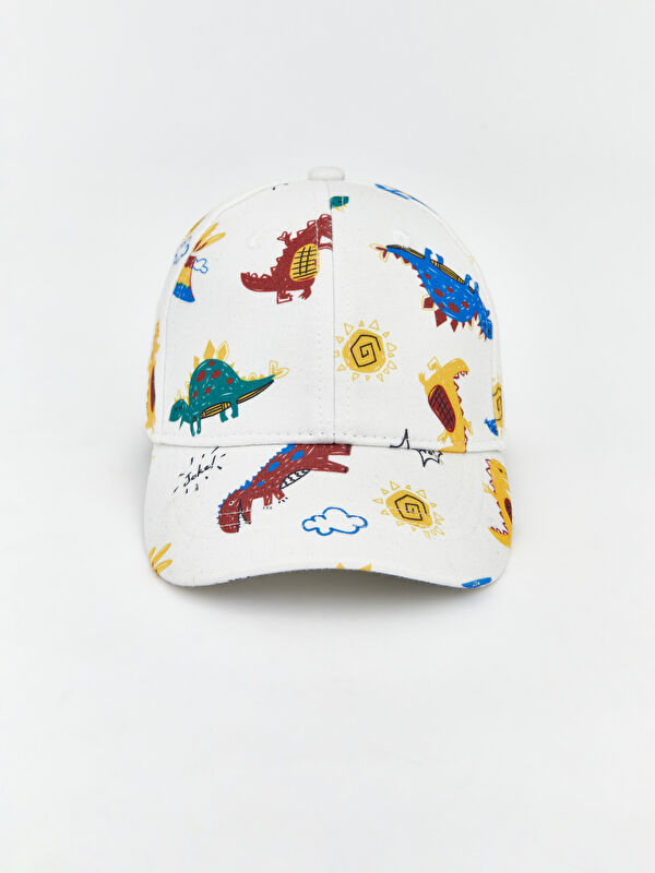 LCW ACCESSORIES Dinozor Baskılı Erkek Çocuk Kep Şapka