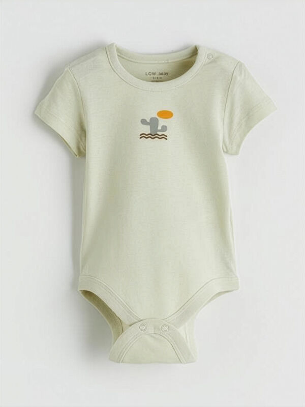 LCW baby Baskılı Erkek Bebek Çıtçıtlı Body