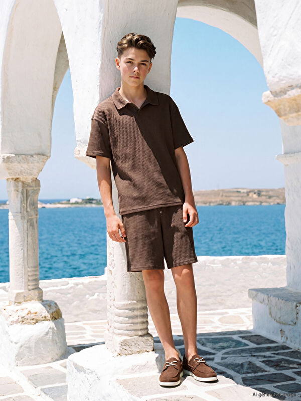 LCW Kids Polo Yaka Erkek Çocuk Tişört ve Şort