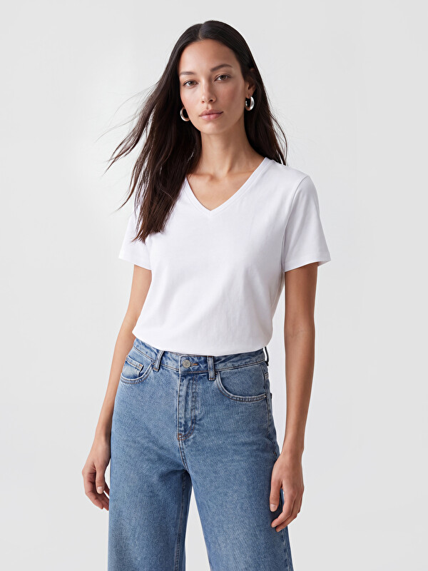 LC WAIKIKI V Neck Women's T-Shirt