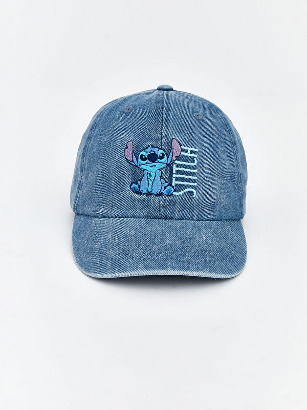 LCW ACCESSORIES Stitch Nakışlı Kız Çocuk Kep Şapka 