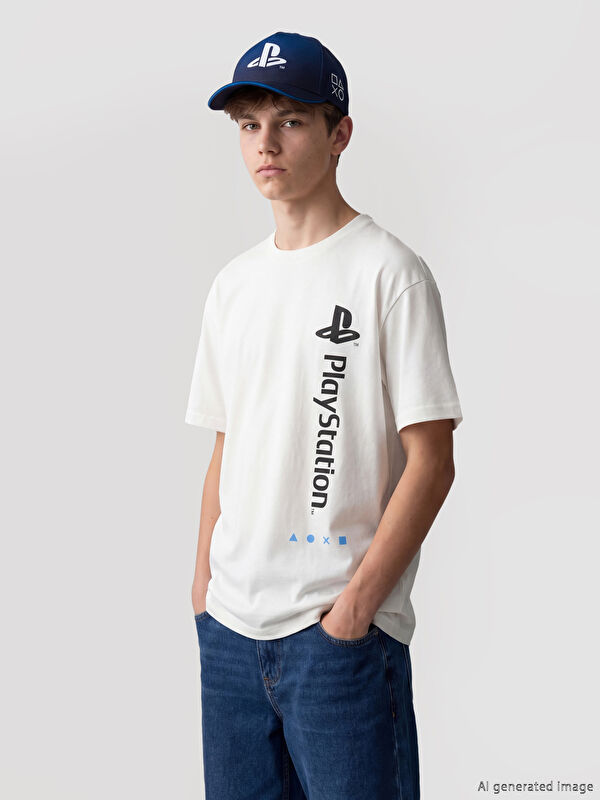 LCW Kids PlayStation Baskılı Erkek Çocuk Tişört