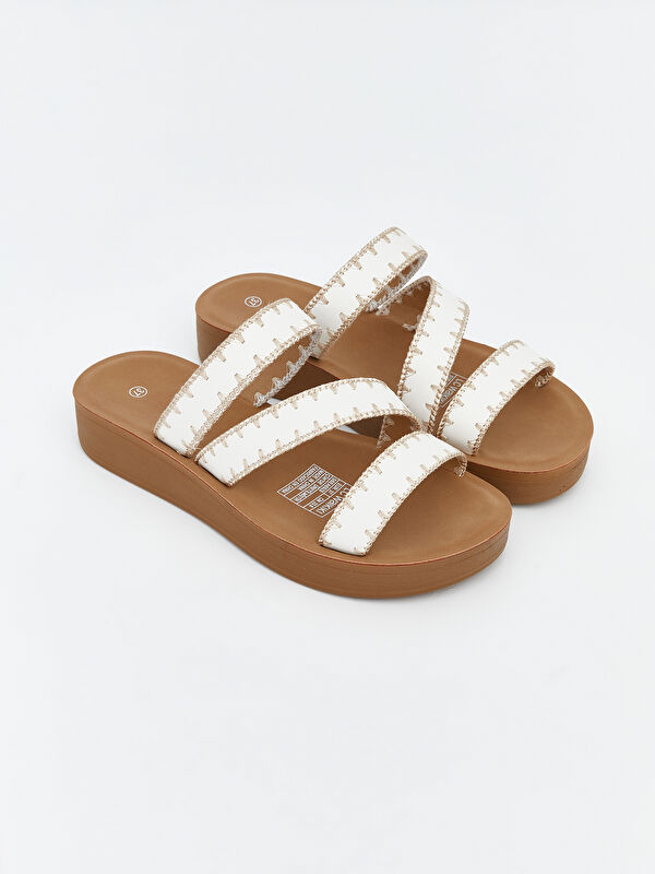LCW STEPS Women's Cross Strap Sandals
