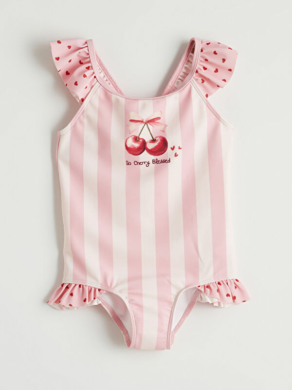 LCW Kids Baskılı Kız Çocuk Mayo