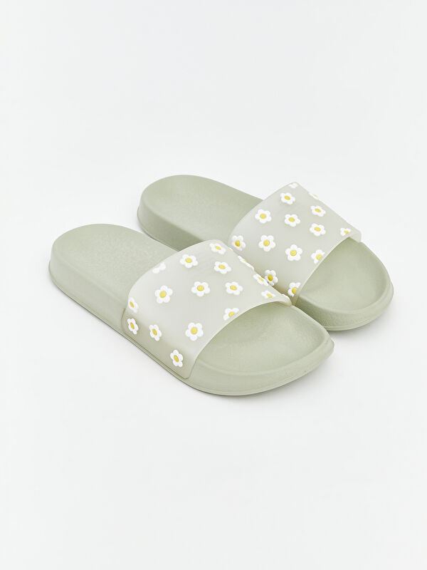 LCW STEPS Women's Floral Print Slides