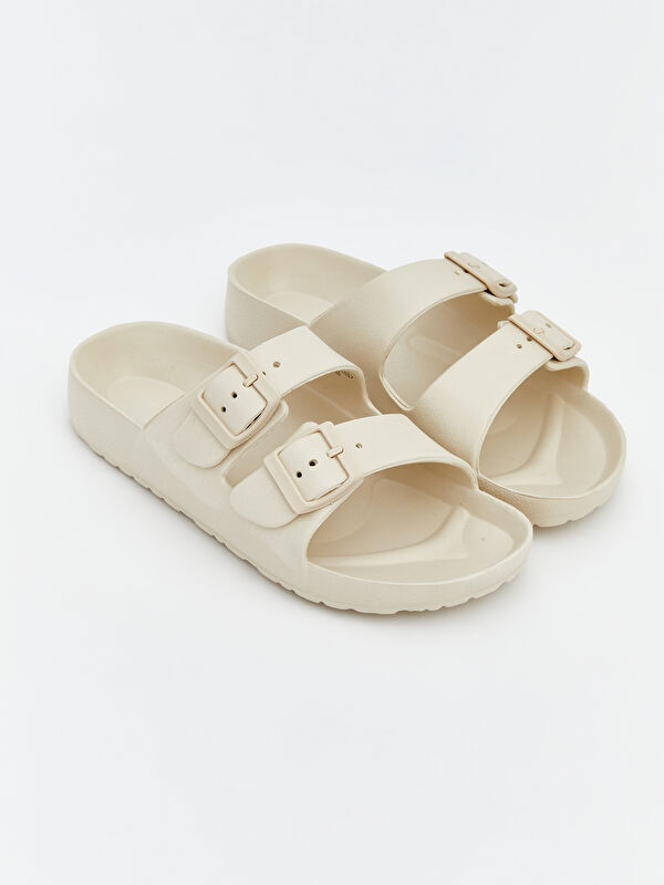 LCW STEPS Women's Double Strap Slides