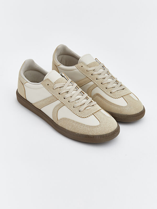 Süet Görünümlü Kadın Spor Ayakkabı - Görsel 2