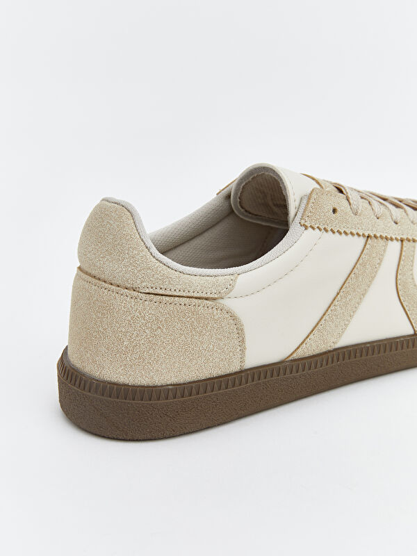 Süet Görünümlü Kadın Spor Ayakkabı - Görsel 6