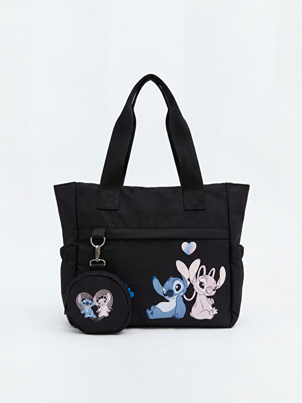 LCW ACCESSORIES Stitch Ve Angel Baskılı Kız Çocuk Omuz Çantası
