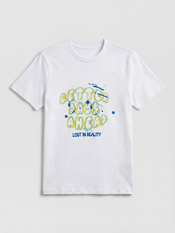 LC WAIKIKI Crew Neck Printed Boys' T-Shirt