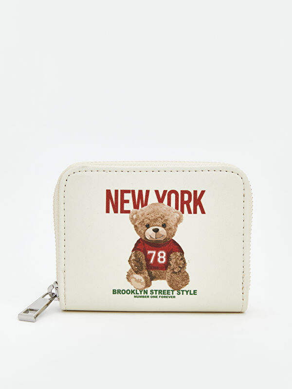 LCW ACCESSORIES Bärenbedruckte Geldbörse für Mädchen