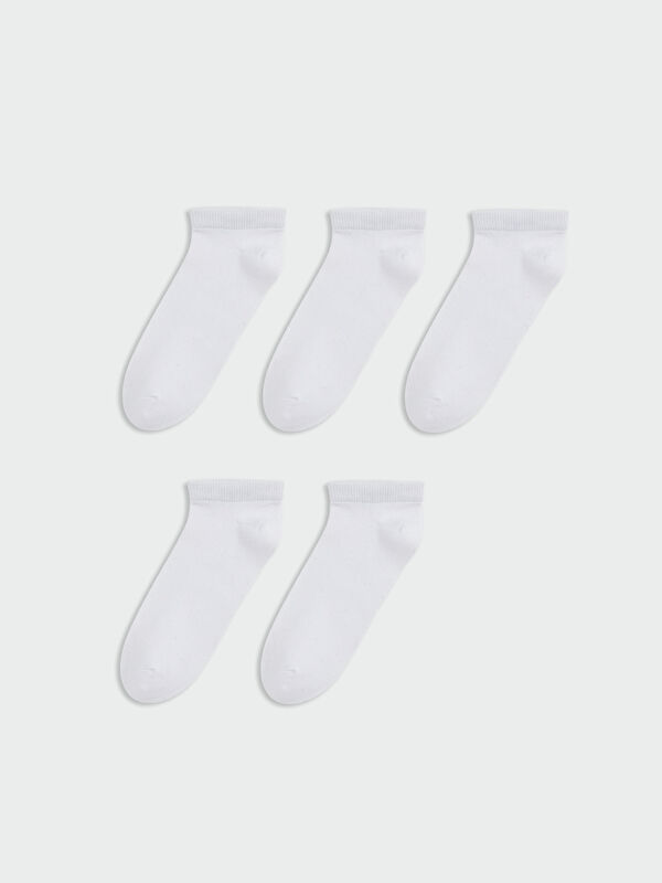 LCW Kids Basic Girls' Trainer Socks 5-Pack